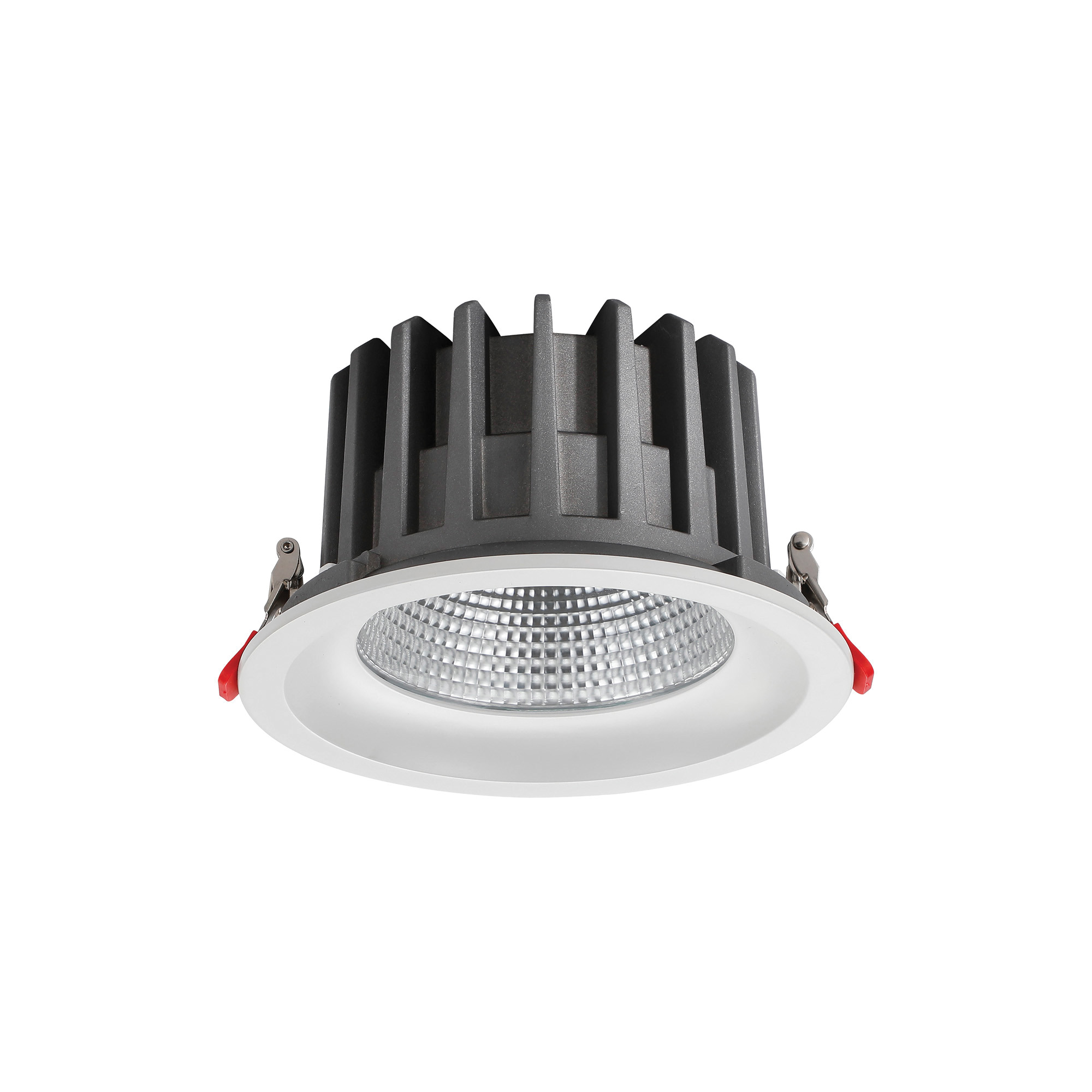 DL200065  Bionic 40; 40W; 1000mA; White Deep Round Recessed Downlight; 3540lm ;Cut Out 175mm; 40° ; 4000K; IP44; DRIVER INC.; 5yrs Warranty.
